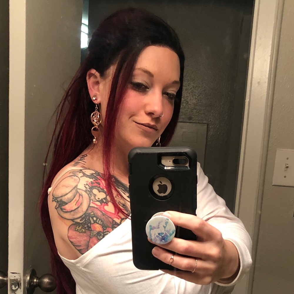 Burgundy lace front wig